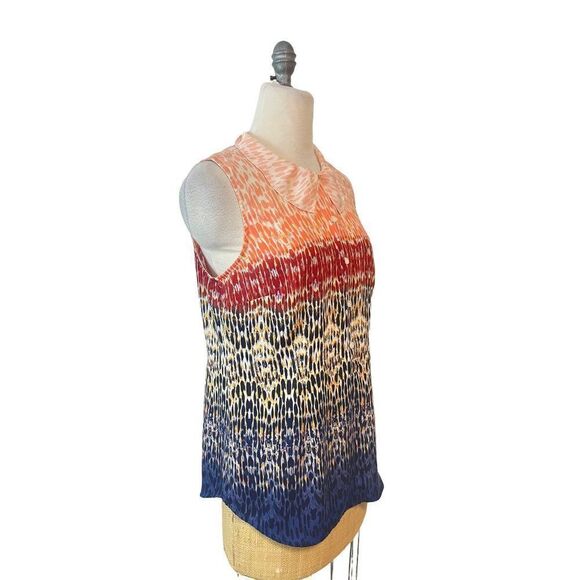 Cabi Love Sleeveless Ombre Printed Blouse Tunic Style 3078 Medium - Picture 3 of 5